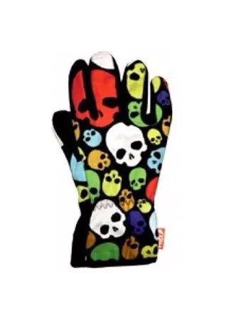 Спортивные флисовые перчатки Wind X-Treme Gloves Plain 231 Happy Skulls