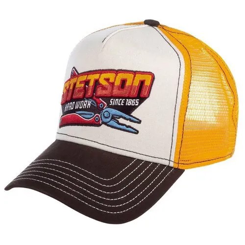 Бейсболка с сеточкой STETSON 7751188 TRUCKER CAP HARD WORK, размер ONE