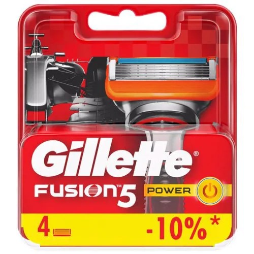 Сменные кассеты Gillette Fusion5 Power, 4 шт.