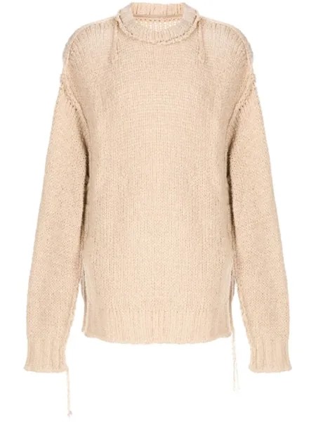Джемпер с длинными рукавами sacai, коричневый