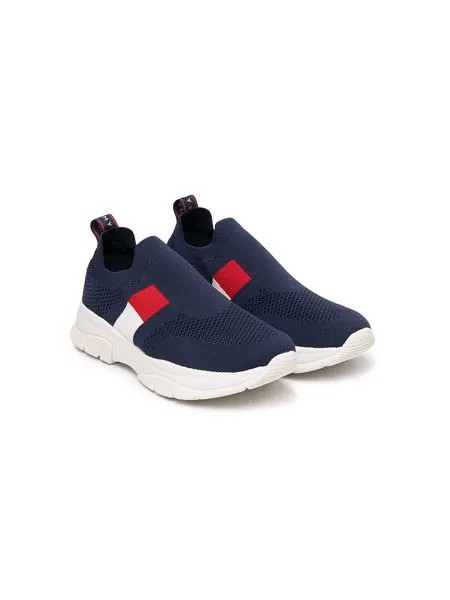 Tommy Hilfiger Junior слипоны в стиле колор-блок