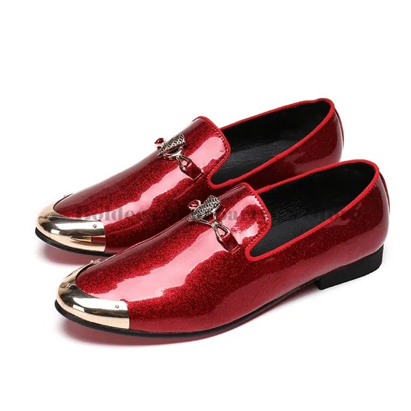 Мужские брендовые яркие деловые туфли, бордовые классические туфли из лакированной кожи в стиле ретро, оксфорды, европейские размеры 38-47