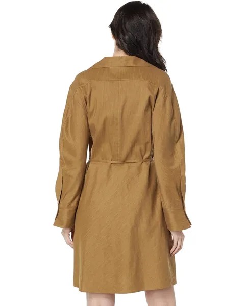 Платье Vince Tie Back Shirtdress, цвет Tobacco