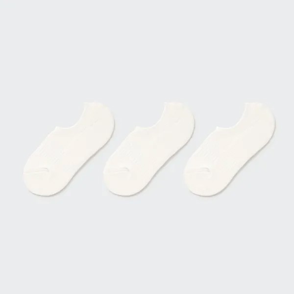 Очень короткие носки (спортивные, 3 пары) UNIQLO, белый