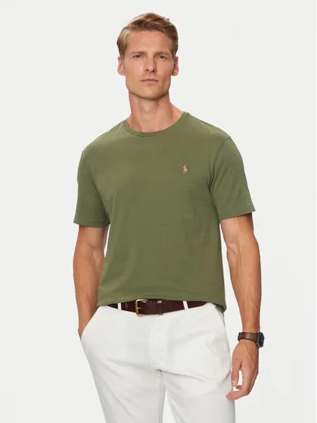 Футболка узкого кроя по индивидуальному заказу Polo Ralph Lauren, зеленый