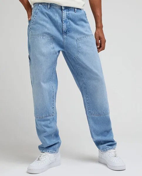 Мужские джинсы Carpenter свободного кроя со вставками синего цвета Lee, синий