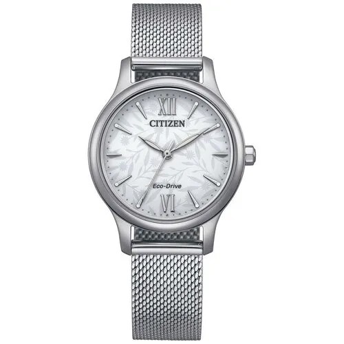 Наручные часы CITIZEN Eco-Drive EM0899-81A, белый, серебряный