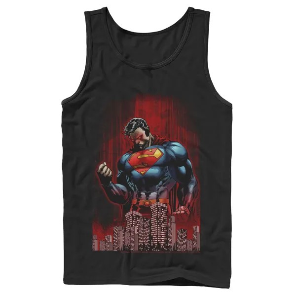 Мужской постер с комиксами DC Superman Power Flex Skyline, постер с комиксами, майка DC Comics