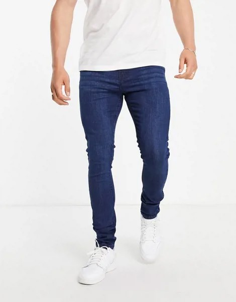 Супероблегающие джинсы Bolongaro Trevor-Голубой