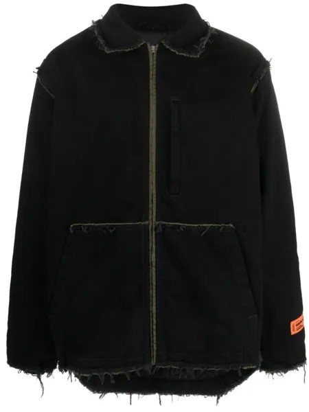 Джинсовая куртка Rebuilt на молнии Heron Preston, черный