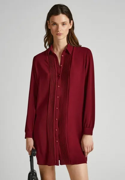 Классическая рубашка Pepe Jeans GISSA, цвет burgundy red