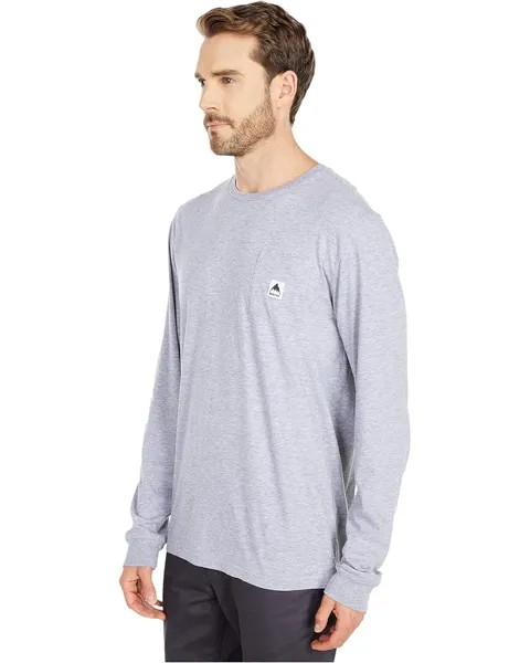 Футболка Burton Colfax Long Sleeve T-Shirt, цвет Gray Heather