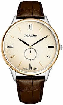Швейцарские наручные  мужские часы Adriatica 1230.2261QXL. Коллекция Twin