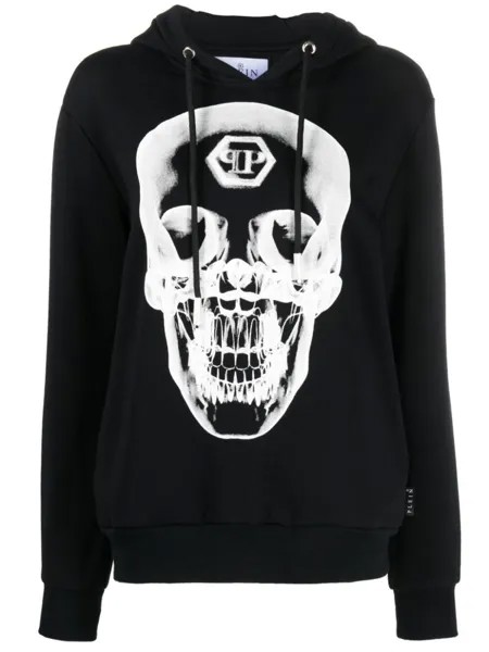 Philipp Plein худи с принтом Skull, черный