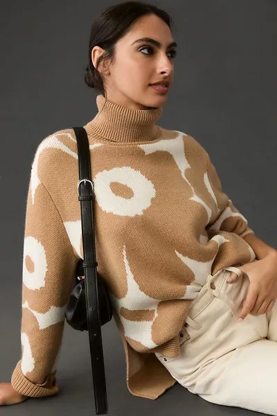 Свитер Marimekko Opaaki Unikko с узорами, коричневый