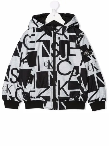 Calvin Klein Kids двусторонняя куртка с логотипом