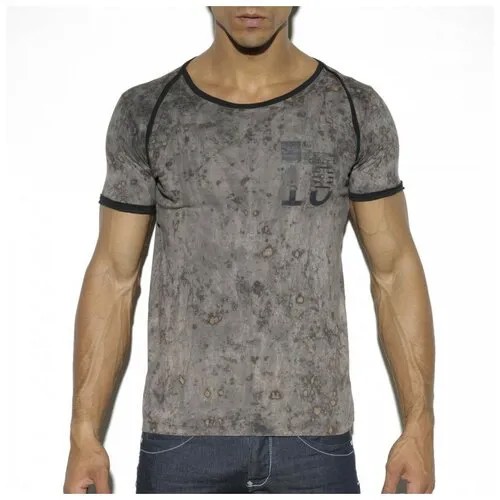 Футболка ES Collection 18 Print Dye T-Shirt, размер S, коричневый