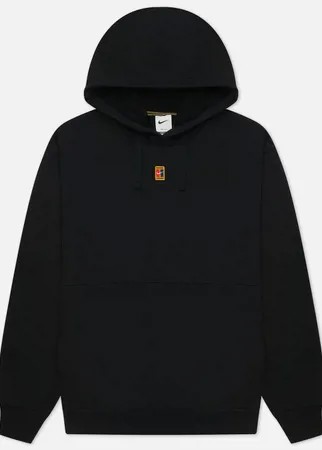 Мужская толстовка Nike Court Dri-Fit Fleece Heritage Hoodie, цвет чёрный, размер XL