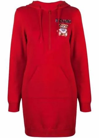 Moschino платье-худи Teddy Bear