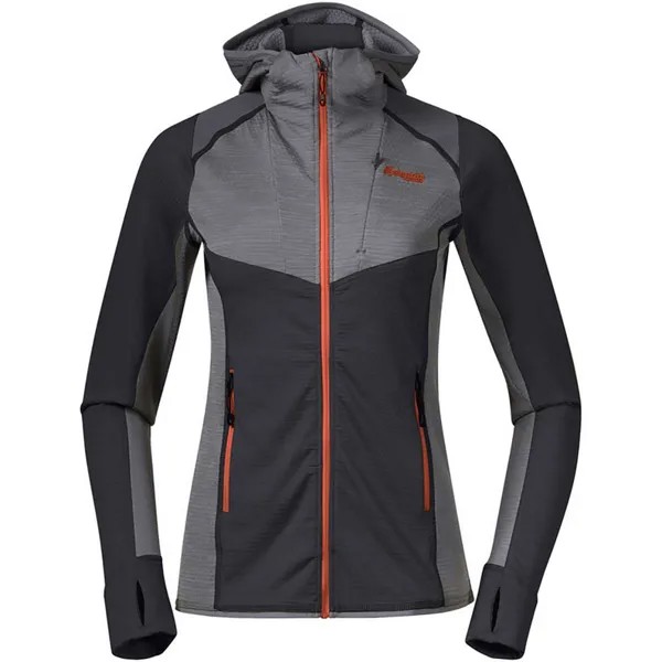 Женская куртка с капюшоном Rabot Active Mid Mid Bergans, серый