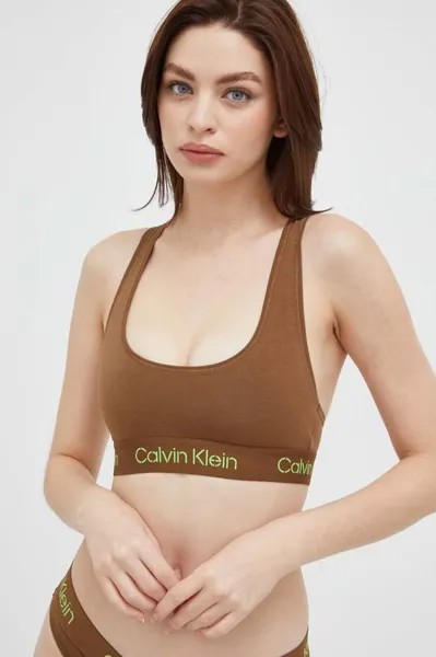 Бюстгальтер Calvin Klein Underwear, коричневый