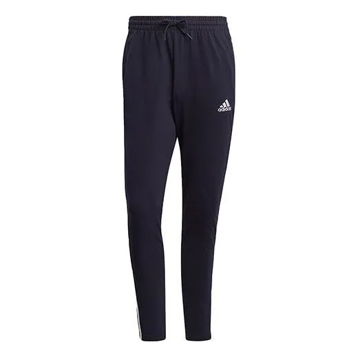 Спортивные штаны Adidas Casual Sports Side Stripe Elastic Waistband Long Pants Blue, Синий