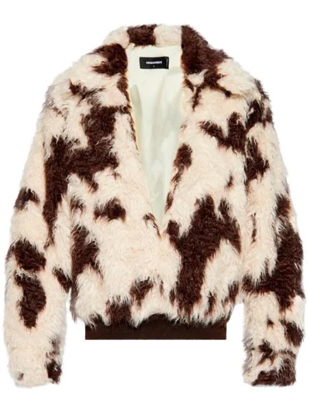 Dsquared2 dSQUARED2 меховая куртка, нейтральный цвет