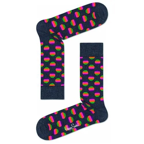 Носки Happy Socks, размер 36-40, коралловый, розовый, мультиколор