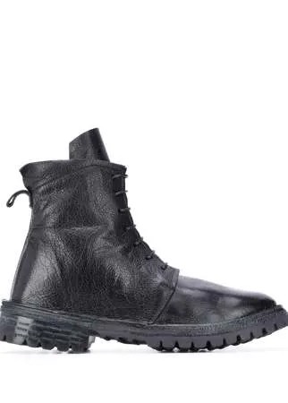 MOMA ботинки в стиле милитари на шнуровке