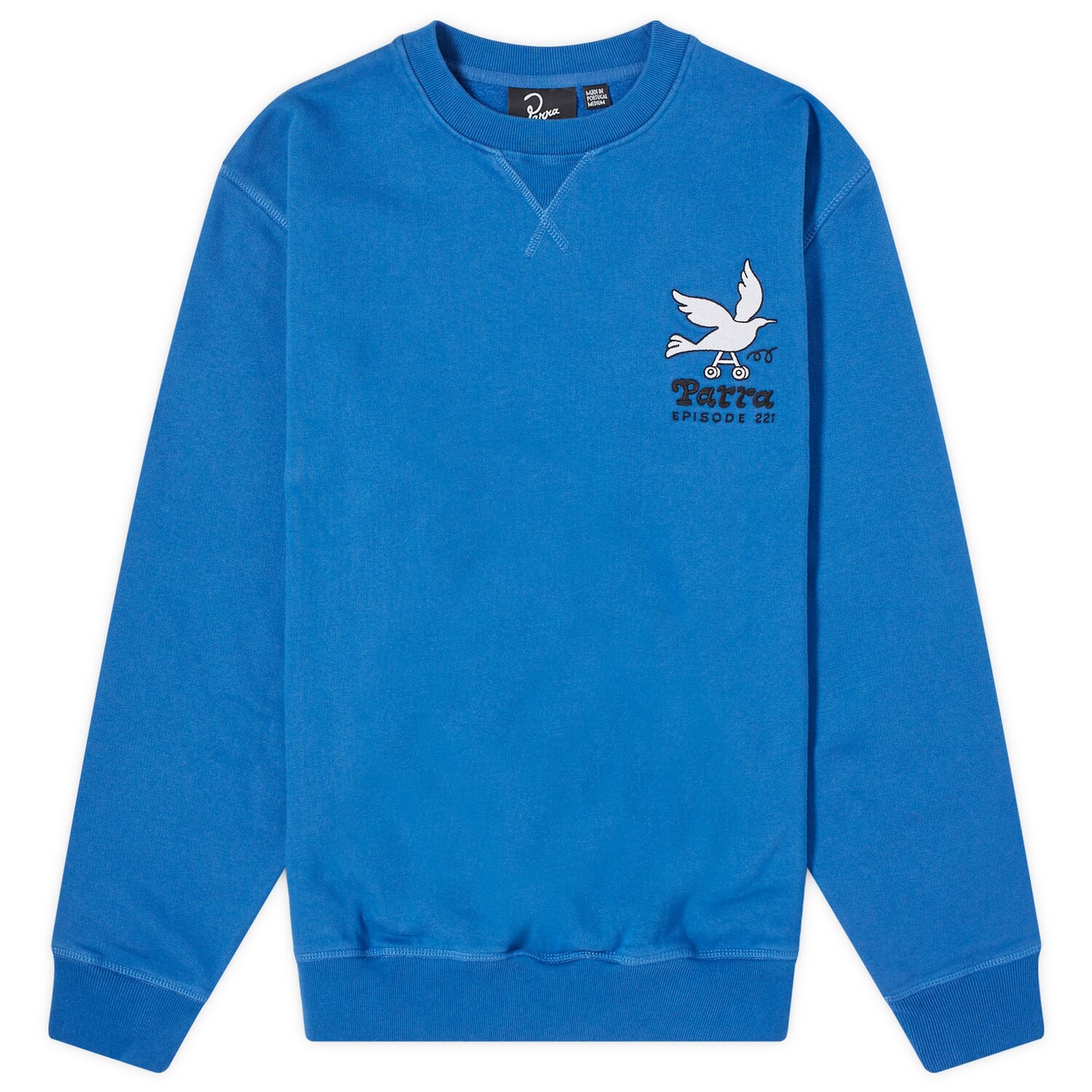 Рубашка By Parra Wheel Chested Bird Sweatshirt, синий