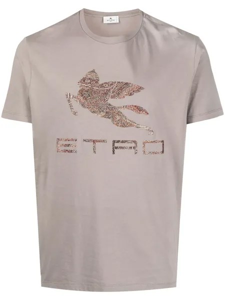 ETRO футболка с принтом пейсли и логотипом