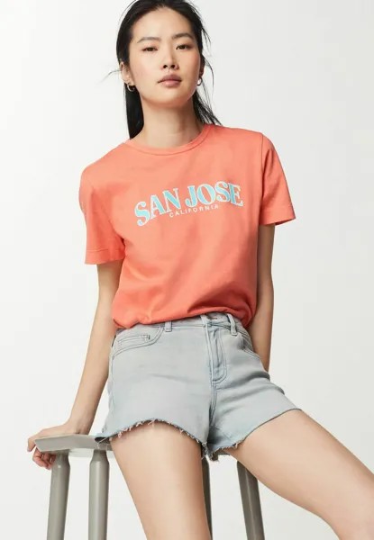 Футболка с принтом Beach Graphic Short Sleeve Crew Neck Regular Fit Next, Сан-Хосе