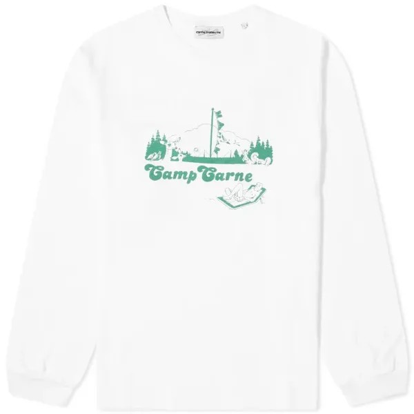 Свитшот Carne Bollente Camp Carne Long Sleeve, белый