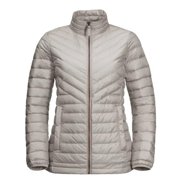 Пуховик Vista женский бежевый Jack Wolfskin, серый
