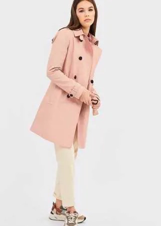 Stradivarius Базовый Тренч Приглушенно-Розовый L