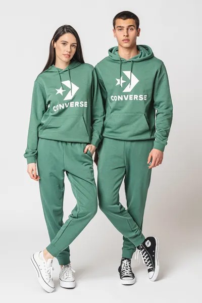 Спортивные штаны со звездами Converse, зеленый