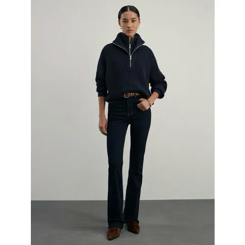 Джинсы буткат Zarina bootcut, размер XS (RU 42)/164, сырой индиго