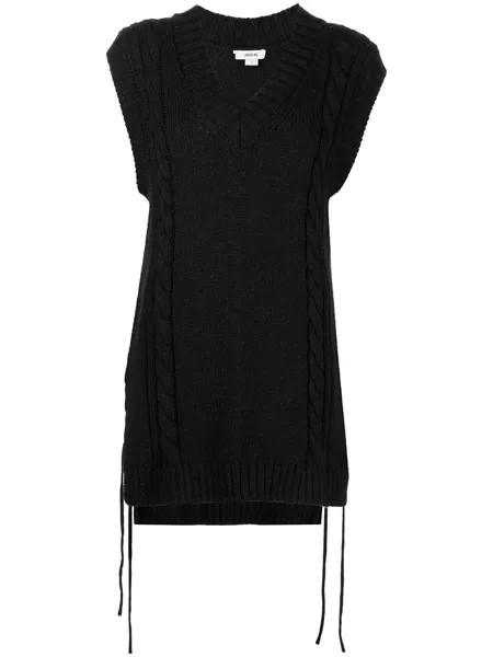 Jason Wu топ фактурной вязки со шнуровкой