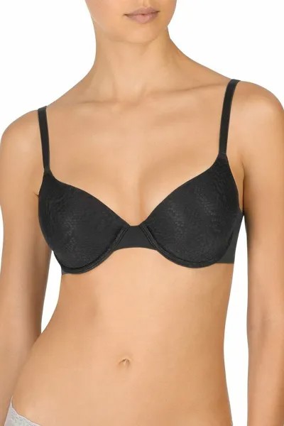 NATORI 731165 Черный гладкий эластичный бюстгальтер-футболка полной посадки Conform из пены с эффектом памяти 32DDD