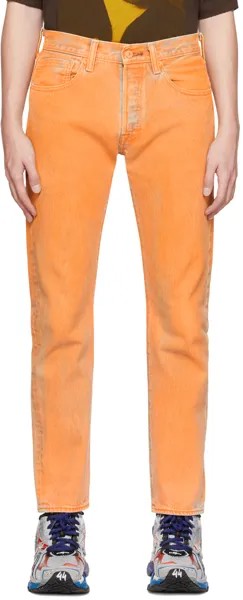 Оранжевые высокие джинсы NotSoNormal
