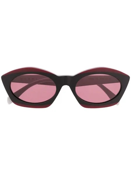 Marni Eyewear солнцезащитные очки в оправе 'кошачий глаз'