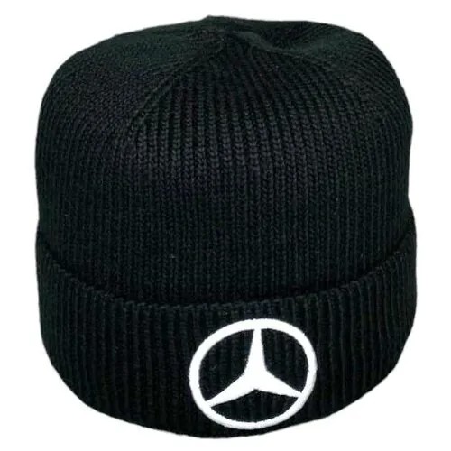 Шапка Mercedes-Benz демисезонная, подкладка, размер 54-58, черный