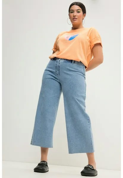 Расклешенные джинсы CULOTTE WIDE LEGS CUTTED SAUM Studio Untold, светло-голубой
