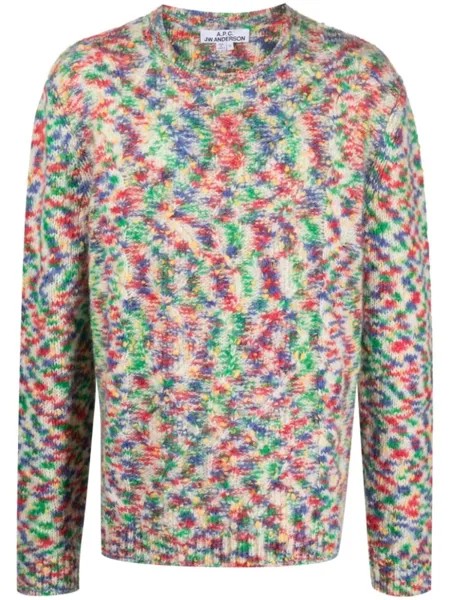 A.P.C. crew-neck jumper, белый