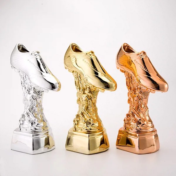 Лучший стрелок приз на мир золотые сапоги трофейный Кубок с Футбол футбольный сувенир для футбола матч доступно в трех цветах