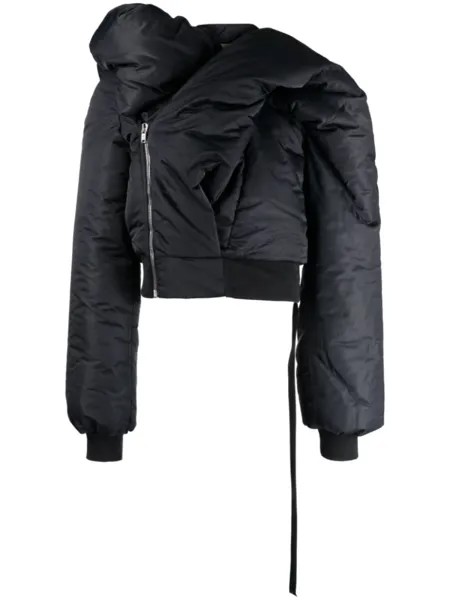 Rick Owens DRKSHDW padded cropped jacket, черный