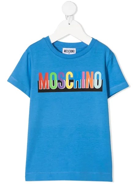 Moschino Kids футболка с логотипом