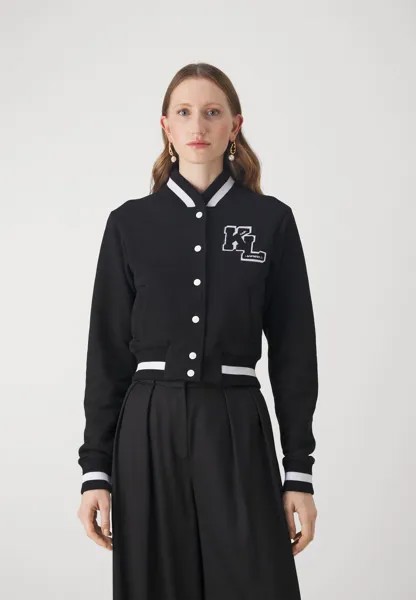 Куртка-бомбер Varsity Jacket KARL LAGERFELD, черный