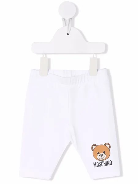 Moschino Kids легинсы с принтом Teddy Bear