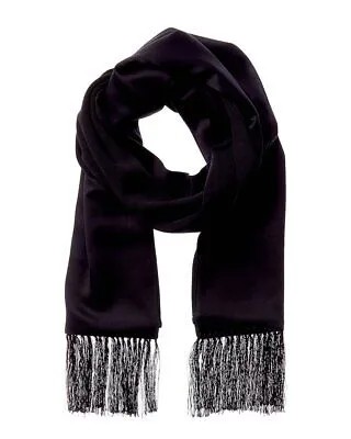 Женский шелковый шарф Burberry, черный